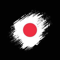 vecteur de drapeau japon grunge abstrait professionnel