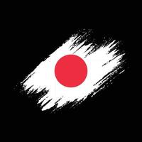 vecteur de drapeau grunge japon professionnel