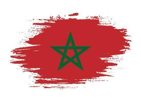 fond de drapeau maroc texture grunge vecteur
