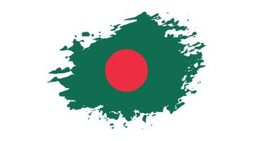 coup de pinceau gratuit drapeau bangladesh image vectorielle vecteur