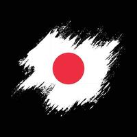 vecteur de drapeau de texture grunge délavé au japon