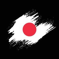 vecteur de drapeau de texture grunge japon créatif