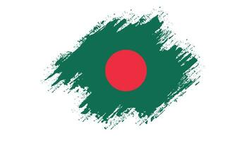 drapeau grunge professionnel du bangladesh vecteur