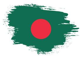 vintage grunge texture bangladesh abstrait drapeau vecteur