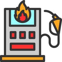 conception d'icône de vecteur de gaz