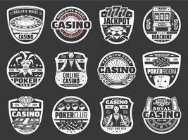 poker de casino en ligne, jeu de la roue de la fortune vecteur