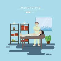 Illustration gratuite d'acupuncture vecteur