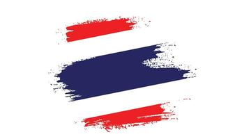 conception de vecteur de drapeau de texture thaïlande