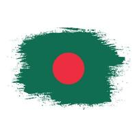 fané drapeau grunge bangladesh vecteur