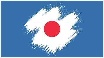 drapeau grunge japon coloré vecteur