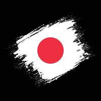 conception de drapeau grunge nouveau japon vecteur
