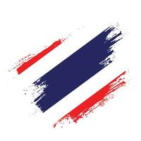 nouveau drapeau grunge thaïlande créatif vecteur