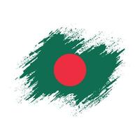 vecteur de drapeau bangladesh effet grunge coloré