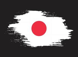 nouveau pinceau grunge texture japon drapeau vecteur