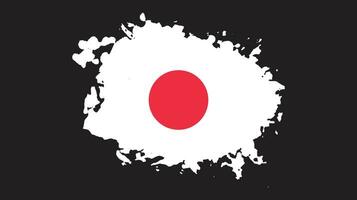 conception de vecteur de drapeau de texture japon