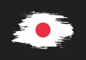 vecteur de drapeau japon strie de peinture professionnelle