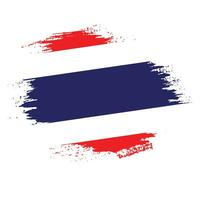 vecteur de drapeau grungy nouvelle thaïlande