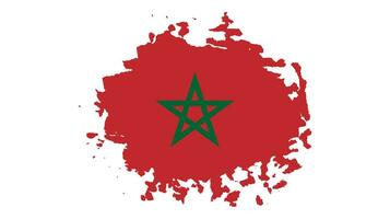 image de vecteur de drapeau maroc coup de pinceau gratuit