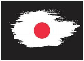 japon pinceau cadre drapeau vecteur