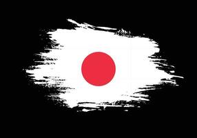 coup de pinceau tache japon drapeau vecteur