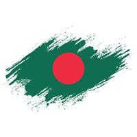 le bangladesh a fané le vecteur de drapeau de texture grunge