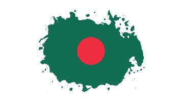 coup de pinceau peinture vecteur drapeau bangladesh