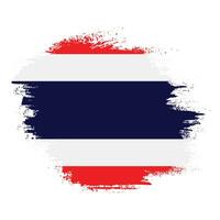 vecteur de drapeau grunge fané de la nouvelle thaïlande