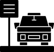 conception d'icône de vecteur de taxi