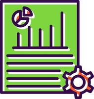 conception d'icône de vecteur de rapport