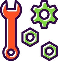 conception d'icônes vectorielles d'outils de réparation vecteur