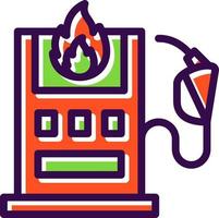 conception d'icône de vecteur de gaz