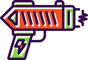 conception d'icône de vecteur de pistolet paralysant