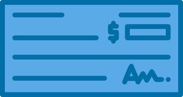 conception d'icône de vecteur de chèque bancaire