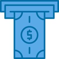 conception d'icône de vecteur de retrait d'argent
