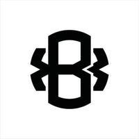 modèle de conception de monogramme logo bx vecteur