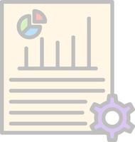 conception d'icône de vecteur de rapport