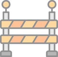 conception d'icône de vecteur de barrière