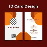 conception de cartes d'identité conception de cartes de visite vecteur