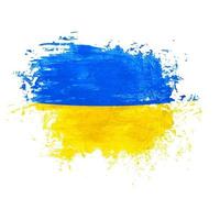fond de drapeau ukraine aquarelle peinte à la main vecteur