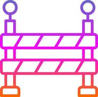 conception d'icône de vecteur de barrière