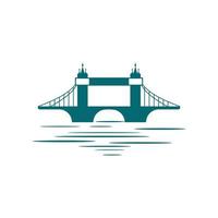 conception d'icône de logo de pont et symbole d'entreprise vecteur