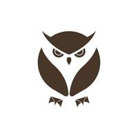 chouette logo icône design animal et simple entreprise vecteur
