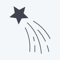 icône étoile bethléem. lié au symbole des étoiles. style de glyphe. conception simple modifiable. simple illustration. icônes vectorielles simples vecteur