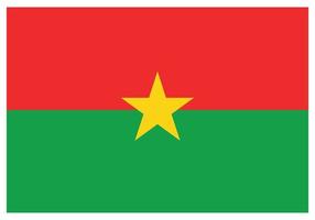 drapeau national du burkina faso - icône de couleur plate. vecteur