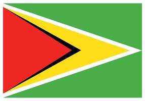 drapeau national de la guyane - icône de couleur plate. vecteur