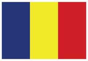 drapeau national de la roumanie - icône de couleur plate. vecteur