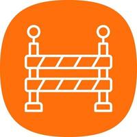 conception d'icône de vecteur de barrière