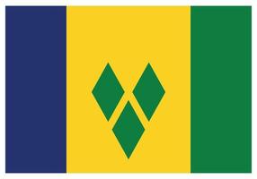 drapeau national de saint vincent et les grenadines - icône de couleur plate. vecteur