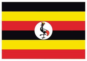 drapeau national de l'ouganda - icône de couleur plate. vecteur