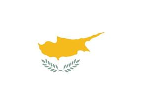drapeau national de Chypre - icône de couleur plate. vecteur